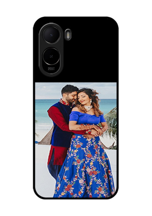 Poco C81 Custom Glass Phone Case - Upload Full Picture With Custom Color Design
