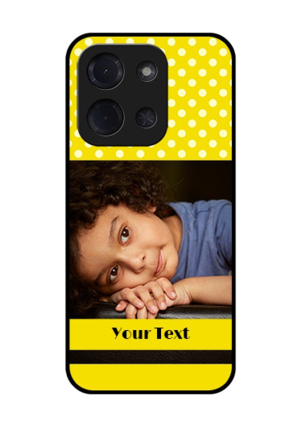Poco C85 5G Custom Glass Phone Case - Bright Yellow Case Design