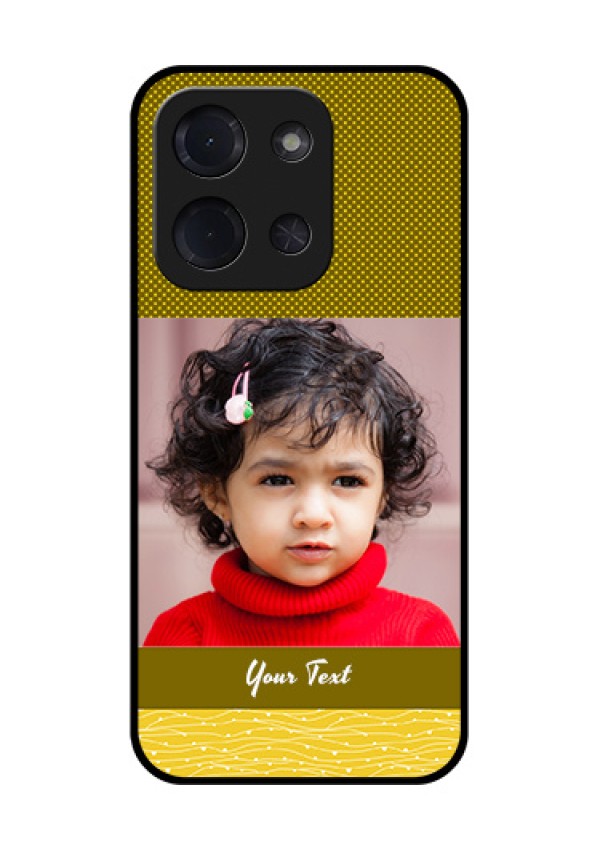 Poco C85 5G Custom Glass Phone Case - Simple Green Color Design