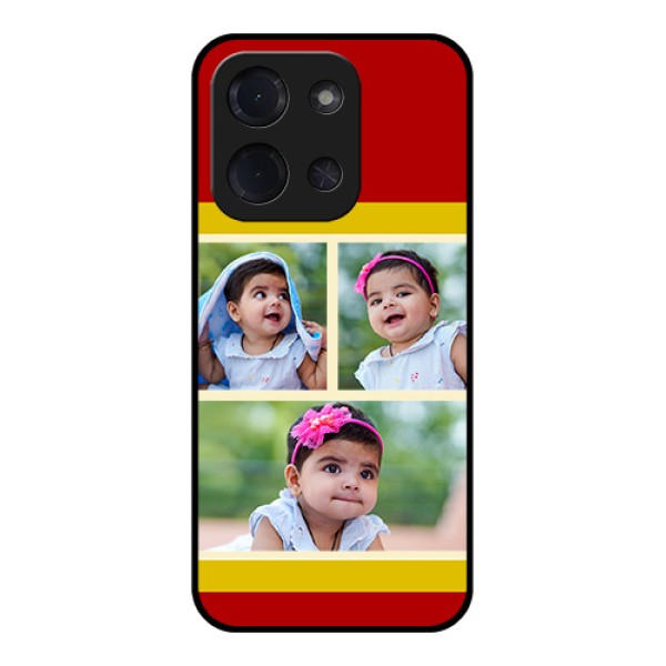 Poco C85 5G Custom Glass Phone Case - Multiple Pic Upload Design