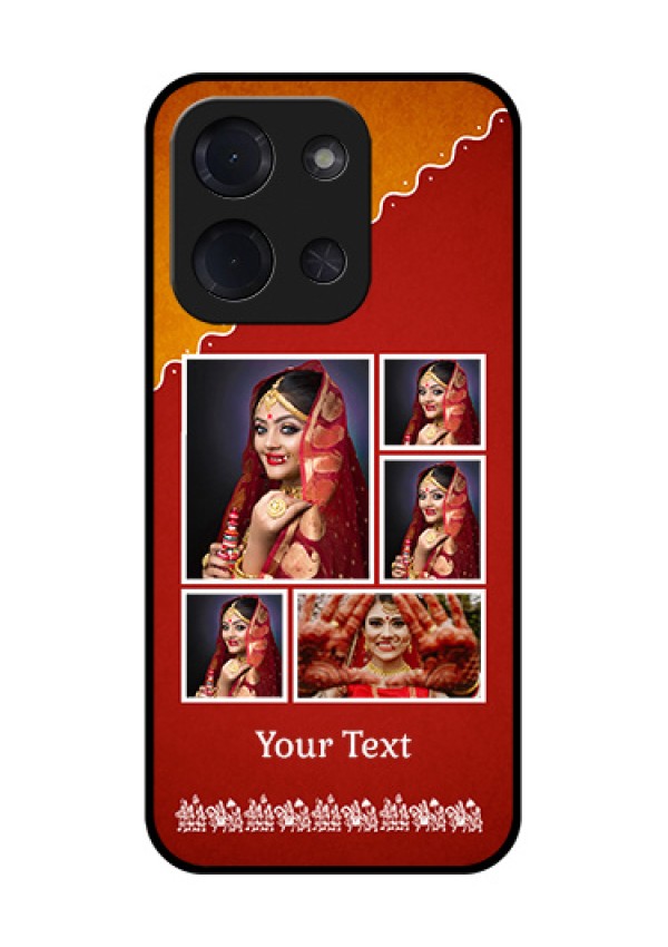 Poco C85 5G Custom Glass Phone Case - Wedding Pic Upload Design
