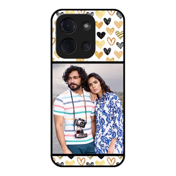 Poco C85 5G Custom Glass Phone Case - Love Symbol Design