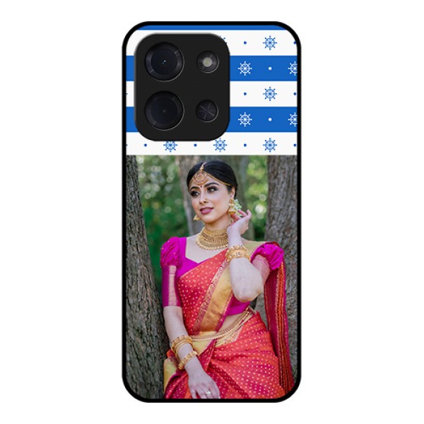 Poco C85 5G Custom Glass Phone Case - Snow Pattern Design