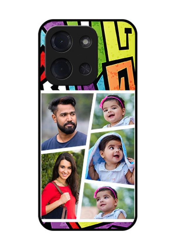 Poco C85 5G Custom Glass Phone Case - Graffiti Pattern Design