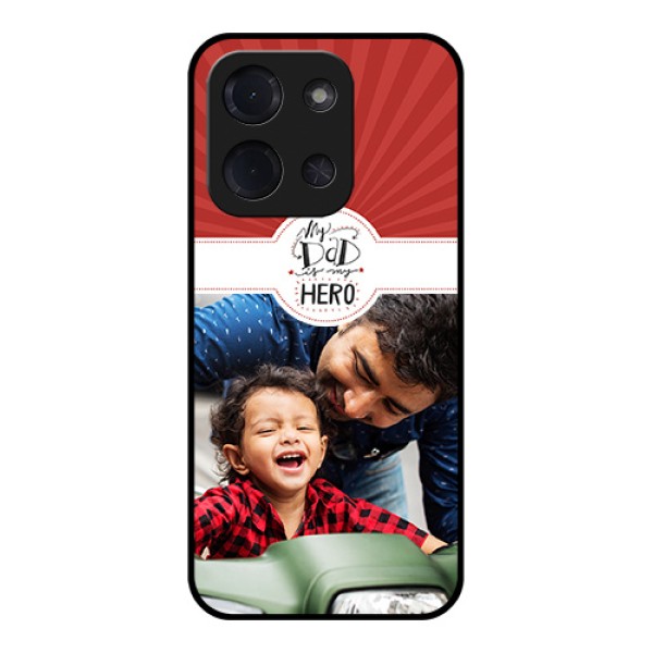 Poco C85 5G Custom Glass Phone Case - My Dad Hero Design