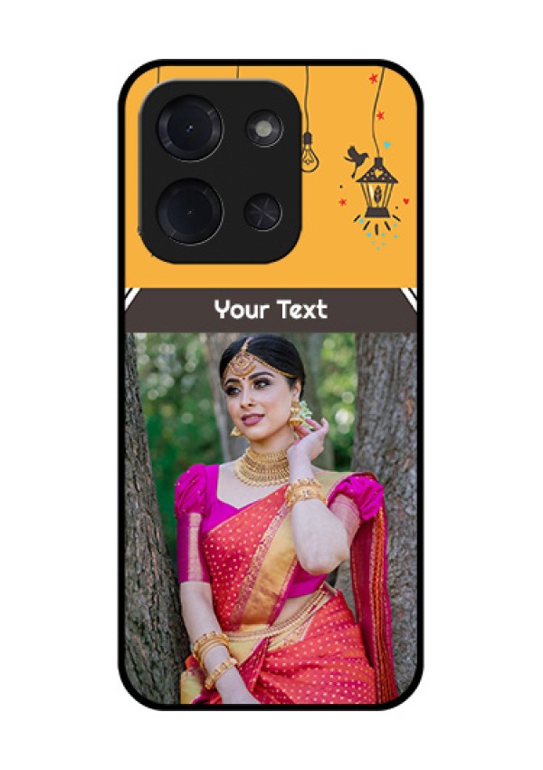 Poco C85 5G Custom Glass Phone Case - With Family Picture And Icons