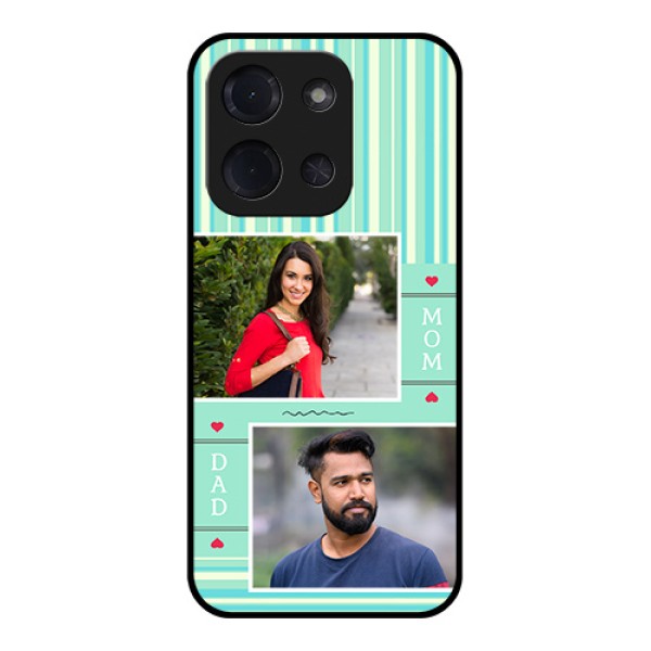 Poco C85 5G Custom Glass Phone Case - Mom & Dad Pic Design
