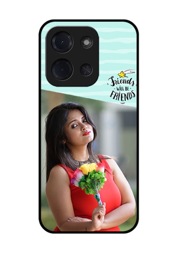 Poco C85 5G Custom Glass Phone Case - Friends Picture Icon Design