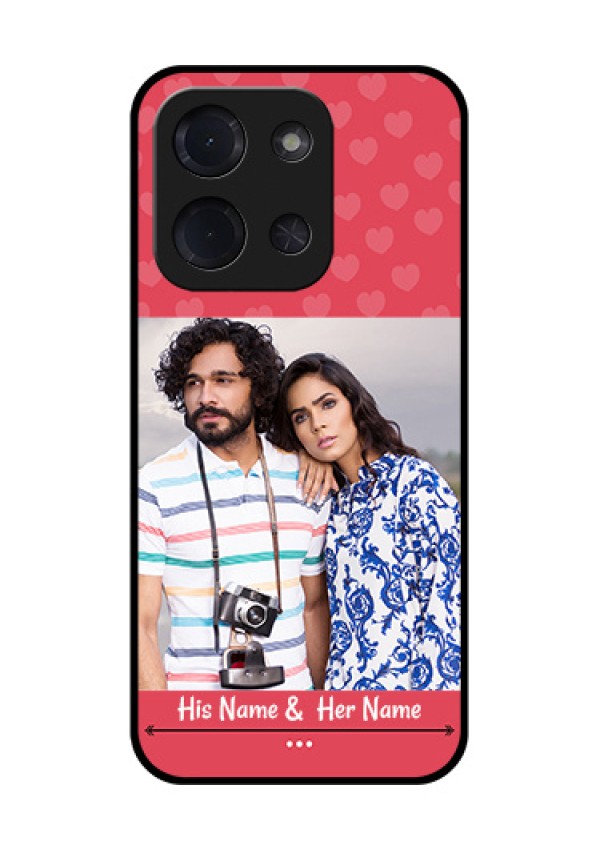 Poco C85 5G Custom Glass Phone Case - Simple Love Design