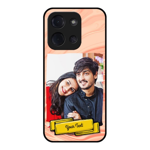 Poco C85 5G Custom Glass Phone Case - Marble Texture Design