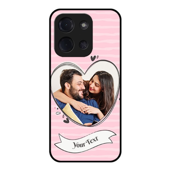 Poco C85 5G Custom Glass Phone Case - Vintage Heart Design