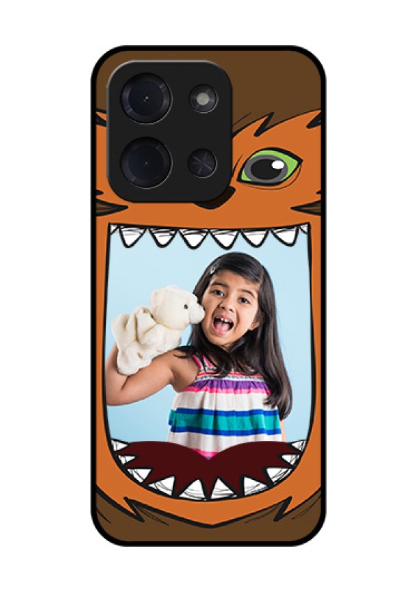 Poco C85 5G Custom Glass Phone Case - Owl Monster Back Case Design