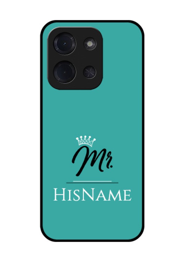 Poco C85 5G Custom Glass Phone Case - Mr With Name Design