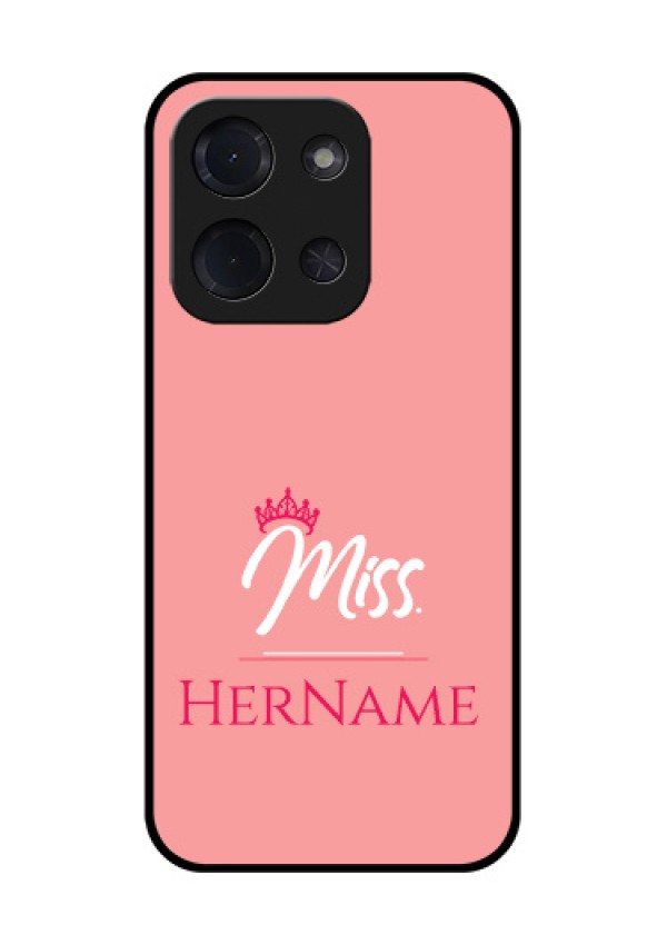 Poco C85 5G Custom Glass Phone Case - Mrs With Name Design