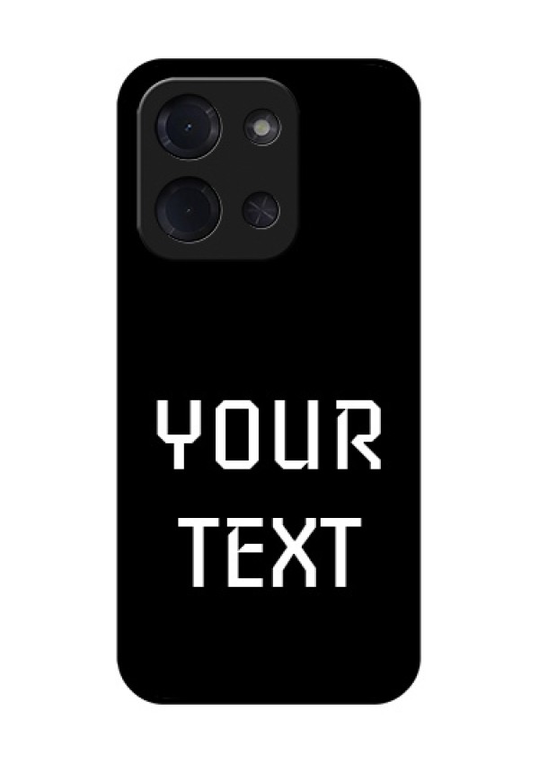 Poco C85 5G Custom Glass Phone Case - Your Name Design