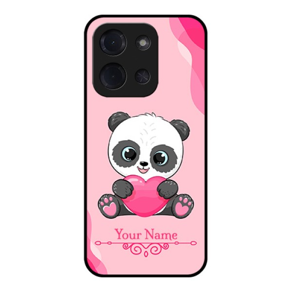 Poco C85 5G Custom Glass Phone Case - Cute Panda Design