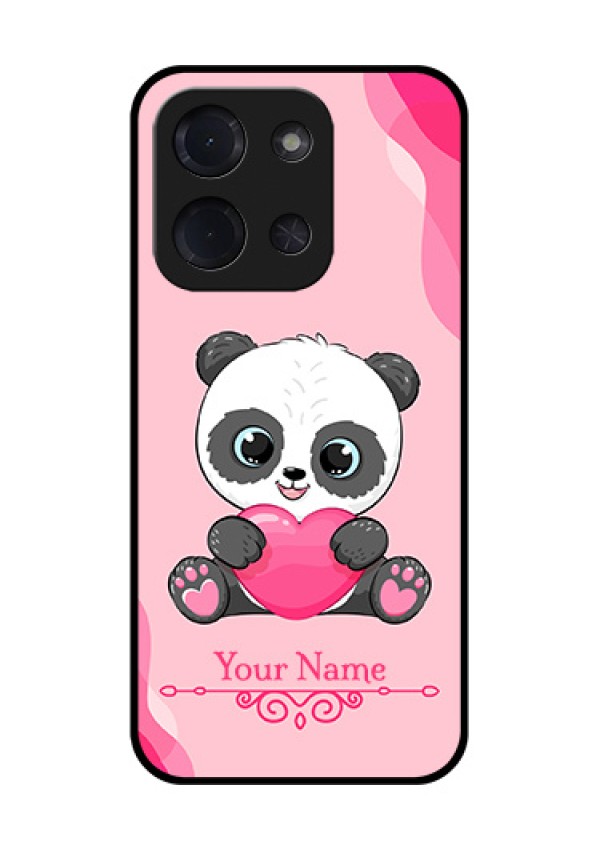 Poco C85 5G Custom Glass Phone Case - Cute Panda Design
