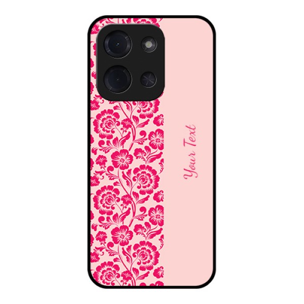 Poco C85 5G Custom Glass Phone Case - Attractive Floral Pattern Design