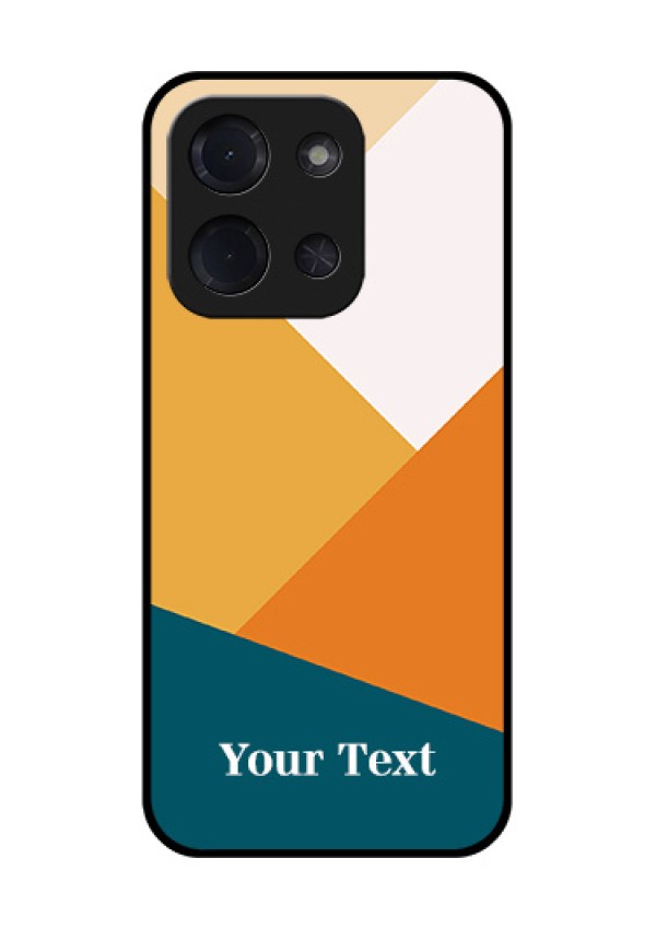 Poco C85 5G Custom Glass Phone Case - Stacked Multi - Colour Design