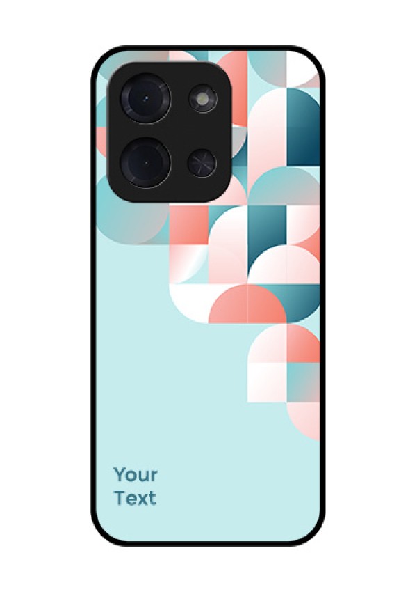 Poco C85 5G Custom Glass Phone Case - Stylish Semi - Circle Pattern Design