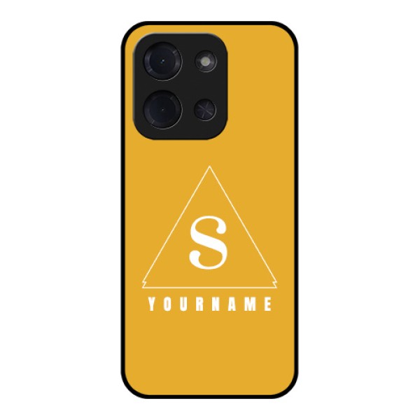Poco C85 5G Custom Glass Phone Case - Simple Triangle Design