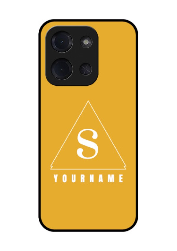 Poco C85 5G Custom Glass Phone Case - Simple Triangle Design