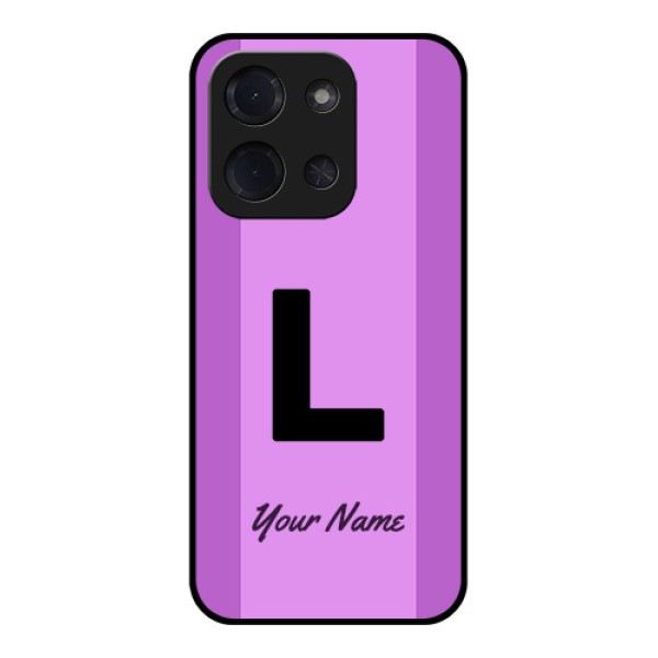 Poco C85 5G Custom Glass Phone Case - Tricolor Custom Text Design Poco C85 5G Custom Glass Phone Case - Tricolor Custom Text Design