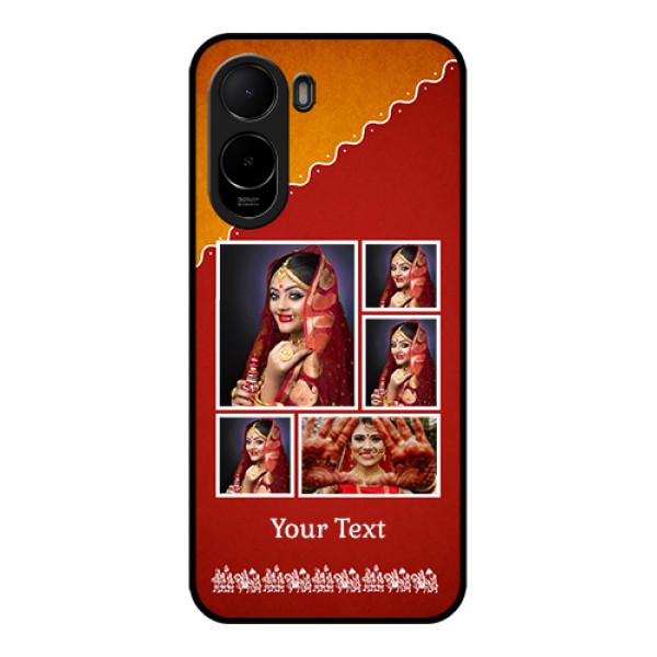 Poco C85x 5G Custom Glass Phone Case - Wedding Pic Upload Design Poco C85x 5G Custom Glass Phone Case - Wedding Pic Upload Design