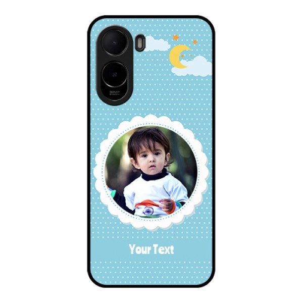 Poco C85x 5G Custom Glass Phone Case - Violet Pattern Design