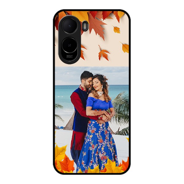 Poco C85x 5G Custom Glass Phone Case - Autumn Maple Leaves Design Poco C85x 5G Custom Glass Phone Case - Autumn Maple Leaves Design