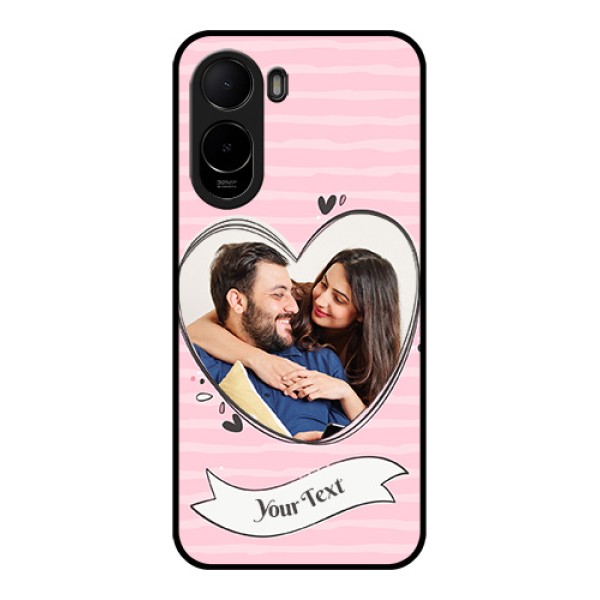 Poco C85x 5G Custom Glass Phone Case - Vintage Heart Design