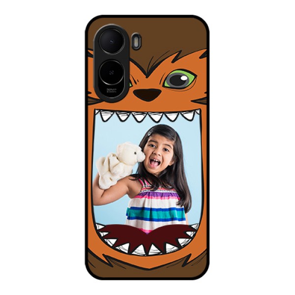 Poco C85x 5G Custom Glass Phone Case - Owl Monster Back Case Design Poco C85x 5G Custom Glass Phone Case - Owl Monster Back Case Design