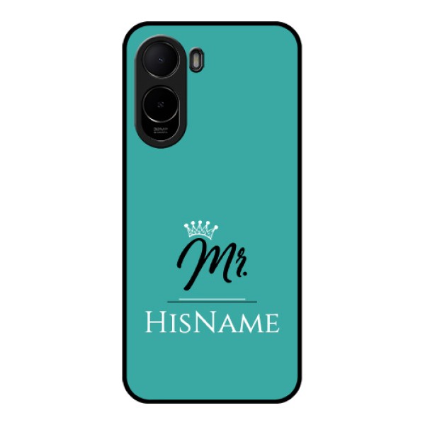 Poco C85x 5G Custom Glass Phone Case - Mr With Name Design