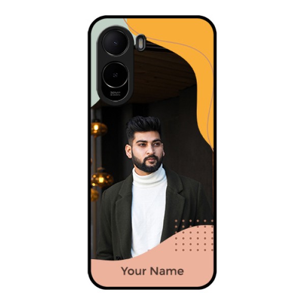 Poco C85x 5G Custom Glass Phone Case - Tri - Coloured Overlay Design Poco C85x 5G Custom Glass Phone Case - Tri - Coloured Overlay Design