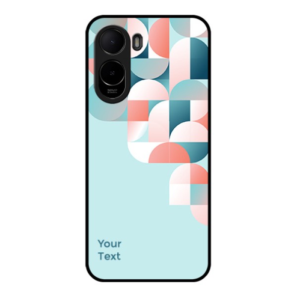 Poco C85x 5G Custom Glass Phone Case - Stylish Semi - Circle Pattern Design