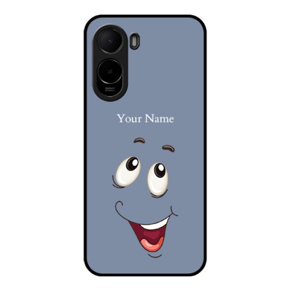 Poco C85x 5G Custom Glass Phone Case - Laughing Cartoon Face Design