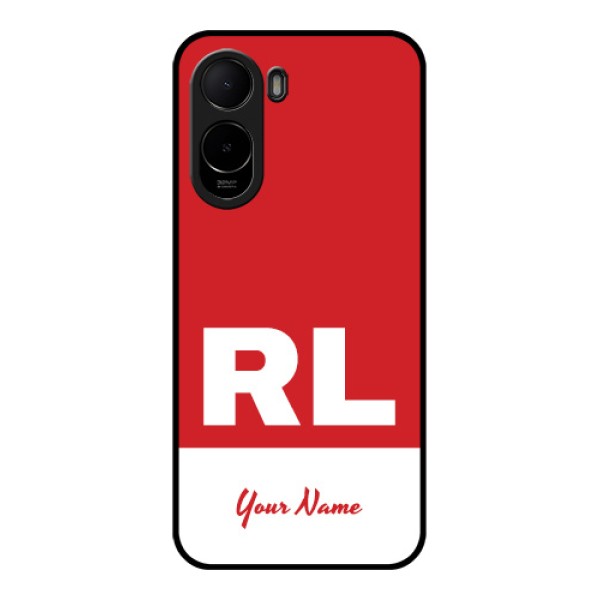 Poco C85x 5G Custom Glass Phone Case - Dual Tone Custom Text Design Poco C85x 5G Custom Glass Phone Case - Dual Tone Custom Text Design