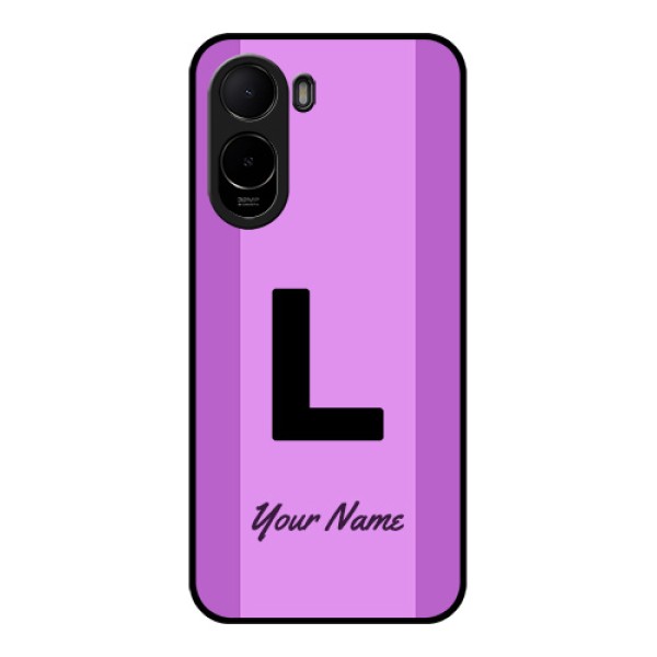 Poco C85x 5G Custom Glass Phone Case - Tricolor Custom Text Design Poco C85x 5G Custom Glass Phone Case - Tricolor Custom Text Design