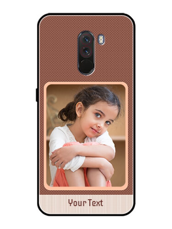 Custom Pcoco F1 Custom Glass Phone Case  - Simple Pic Upload Design