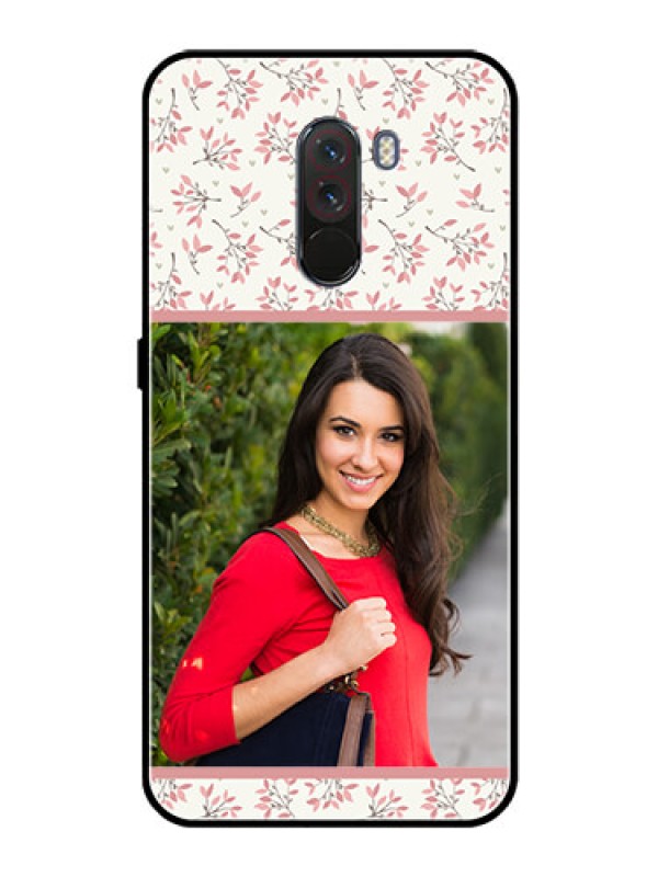 Custom Pcoco F1 Custom Glass Phone Case  - Premium Floral Design