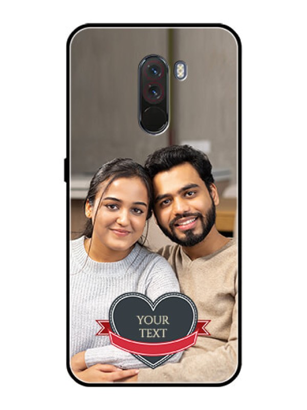 Custom Pcoco F1 Custom Glass Phone Case  - Just Married Couple Design