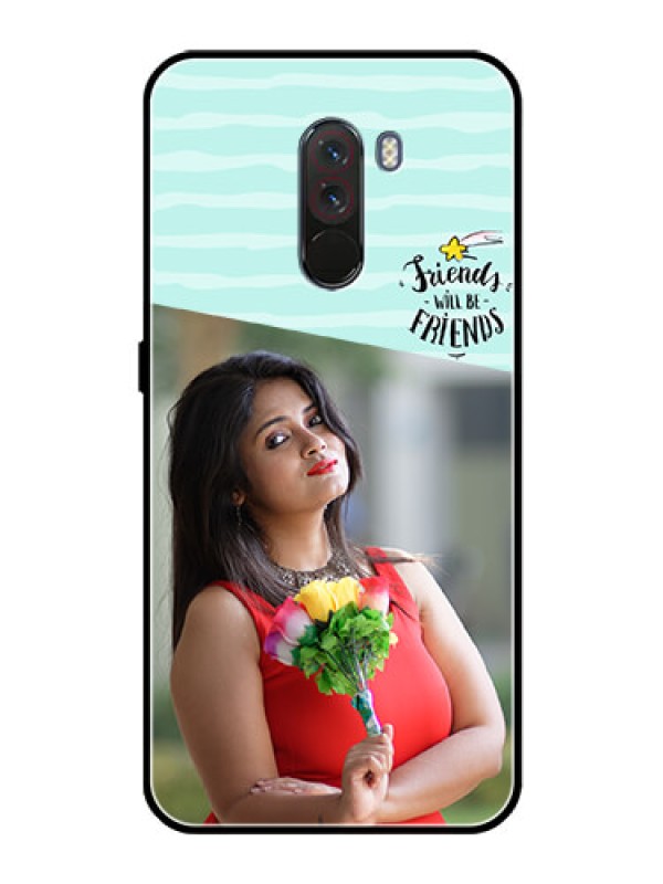 Custom Pcoco F1 Custom Glass Phone Case  - Friends Picture Icon Design