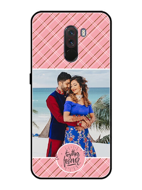 Custom Pcoco F1 Personalized Glass Phone Case  - Together Forever Design