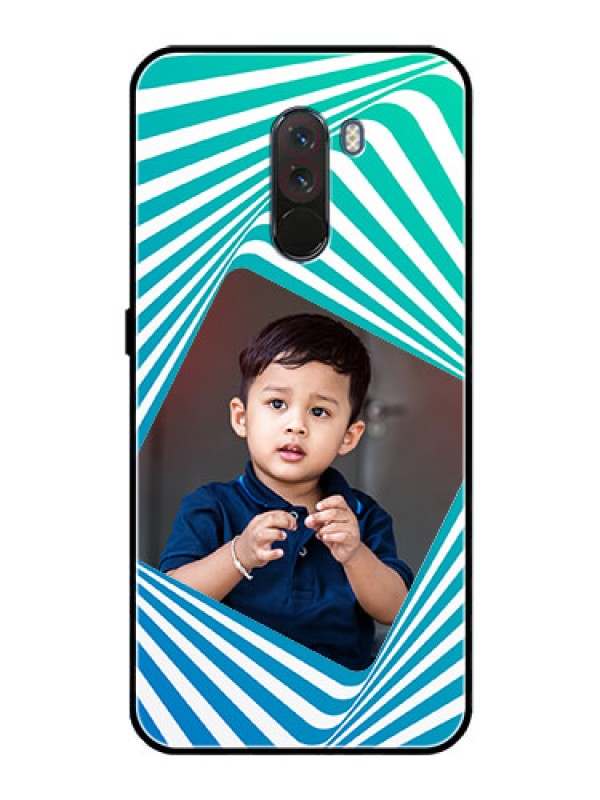 Custom Pcoco F1 Personalized Glass Phone Case  - Abstract Spiral Design