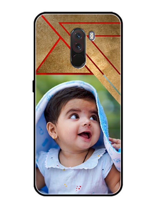 Custom Pcoco F1 Personalized Glass Phone Case  - Gradient Abstract Texture Design