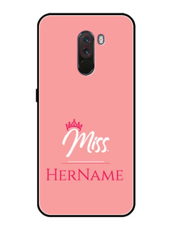 Custom Pcoco F1 Custom Glass Phone Case Mrs with Name
