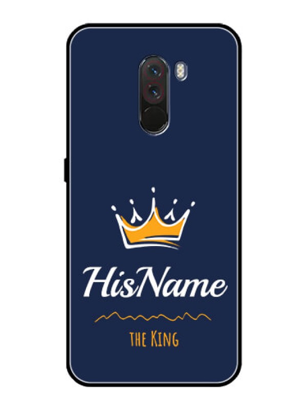 Custom Pcoco F1 Glass Phone Case King with Name