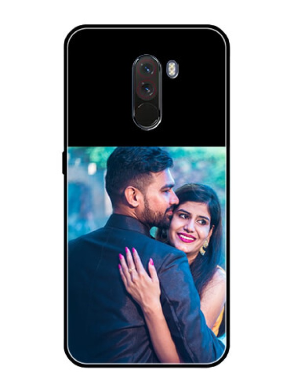 Custom Poco F1 Custom Glass Phone Case - Upload Full Picture With Custom Color Design