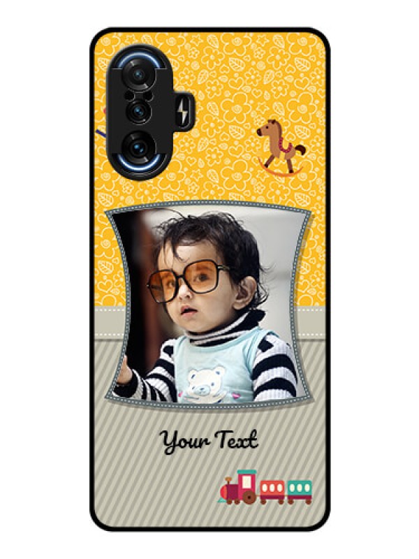 Custom Poco F3 GT Personalized Glass Phone Case - Baby Picture Upload Design