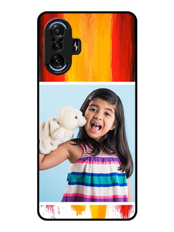 Custom Poco F3 GT Personalized Glass Phone Case - Multi Color Design